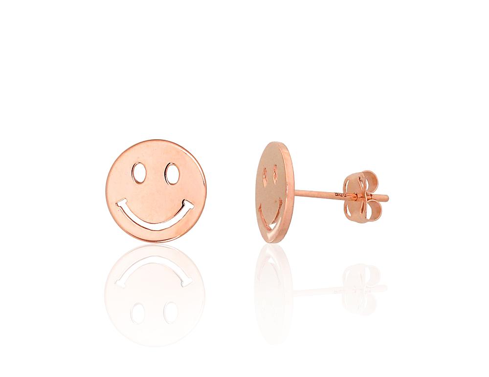 Zelta auskari-puseti #1201557(Au-R), Sarkanais Zelts 585°, 0.87 gr. - Rotaslietas Avenique Design