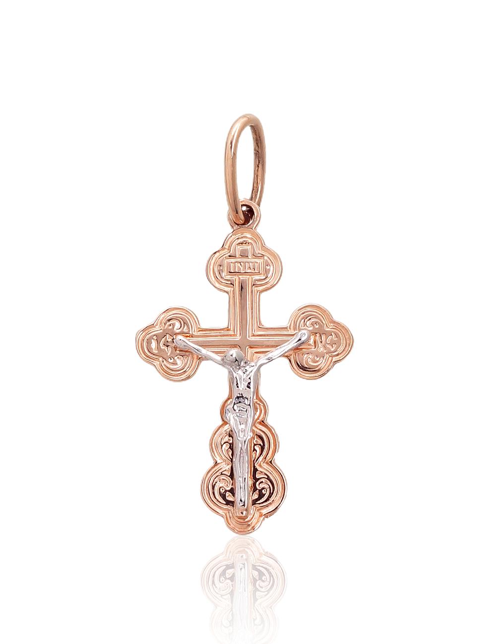 Zelta kulons #1300893(Au-R+PRh-W), Sarkanais Zelts 585°, rodijs (pārklājums), 1.31 gr. - Rotaslietas Avenique Design