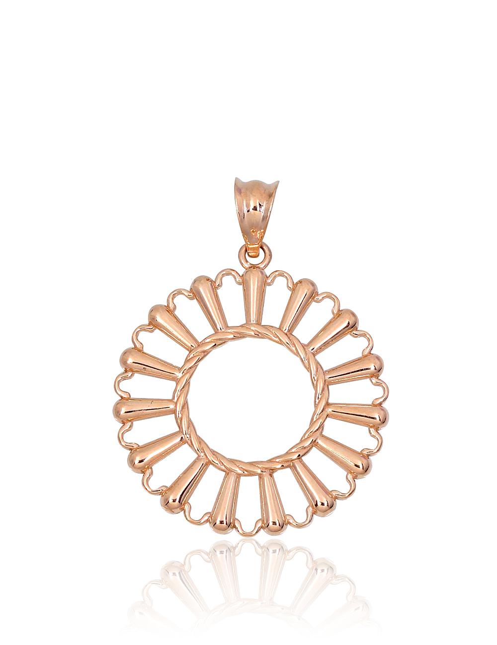 Zelta kulons #1301000(Au-R), Sarkanais Zelts 585°, 1.7 gr. - Rotaslietas Avenique Design