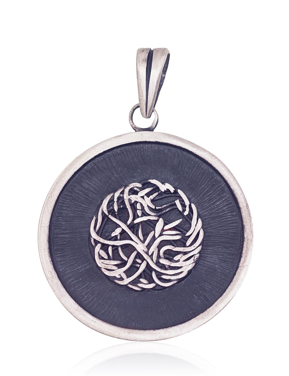 Sudraba kulons #2301683(Matt+POx-MattBk), Sudrabs 925°, oksids (pārklājums), 13.7 gr. - Rotaslietas Avenique Design