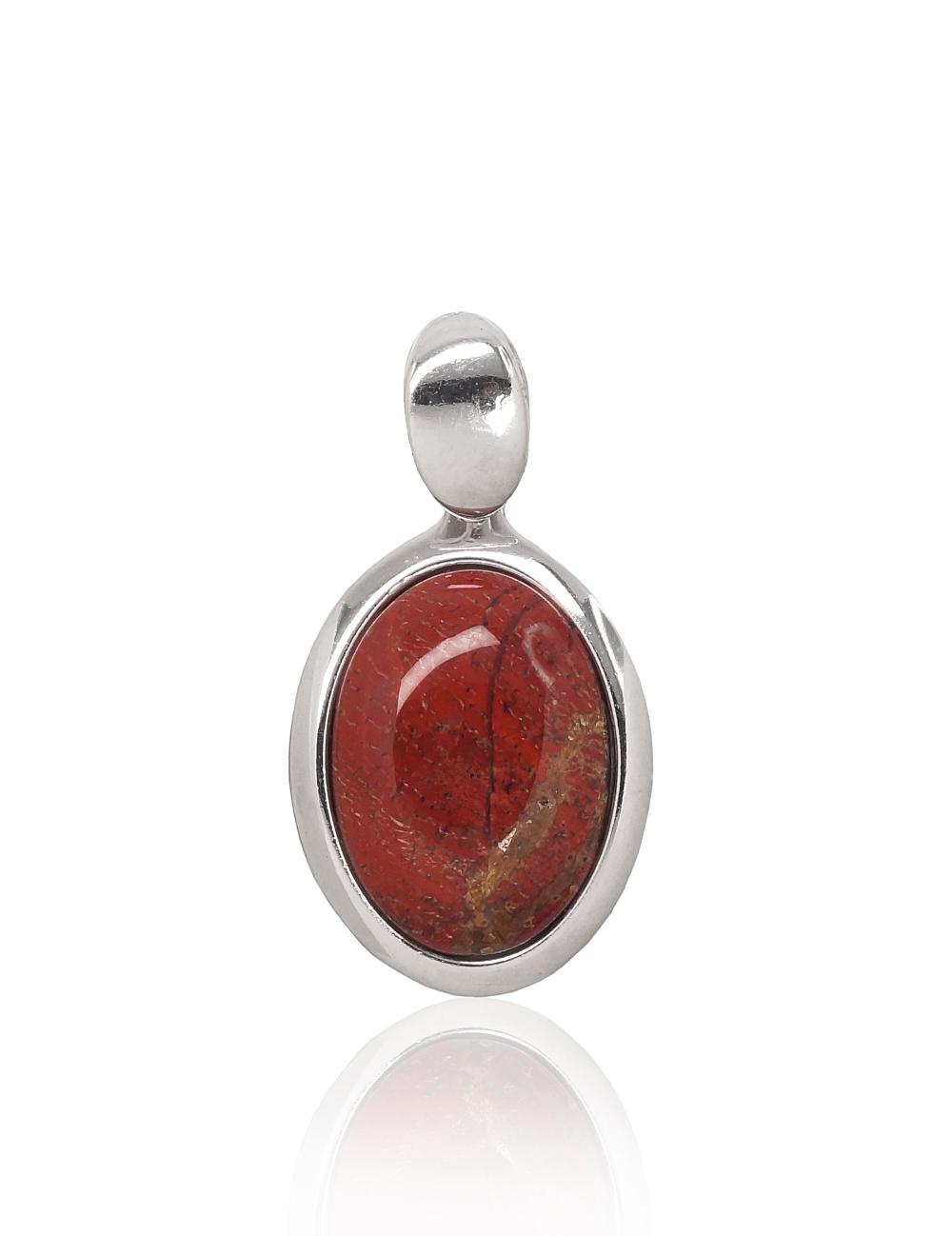 Sudraba kulons #2301857(PRh-Gr)_JA-BR, Sudrabs 925°, rodijs (pārklājums), Jašma, 5.4 gr. - Rotaslietas Avenique Design