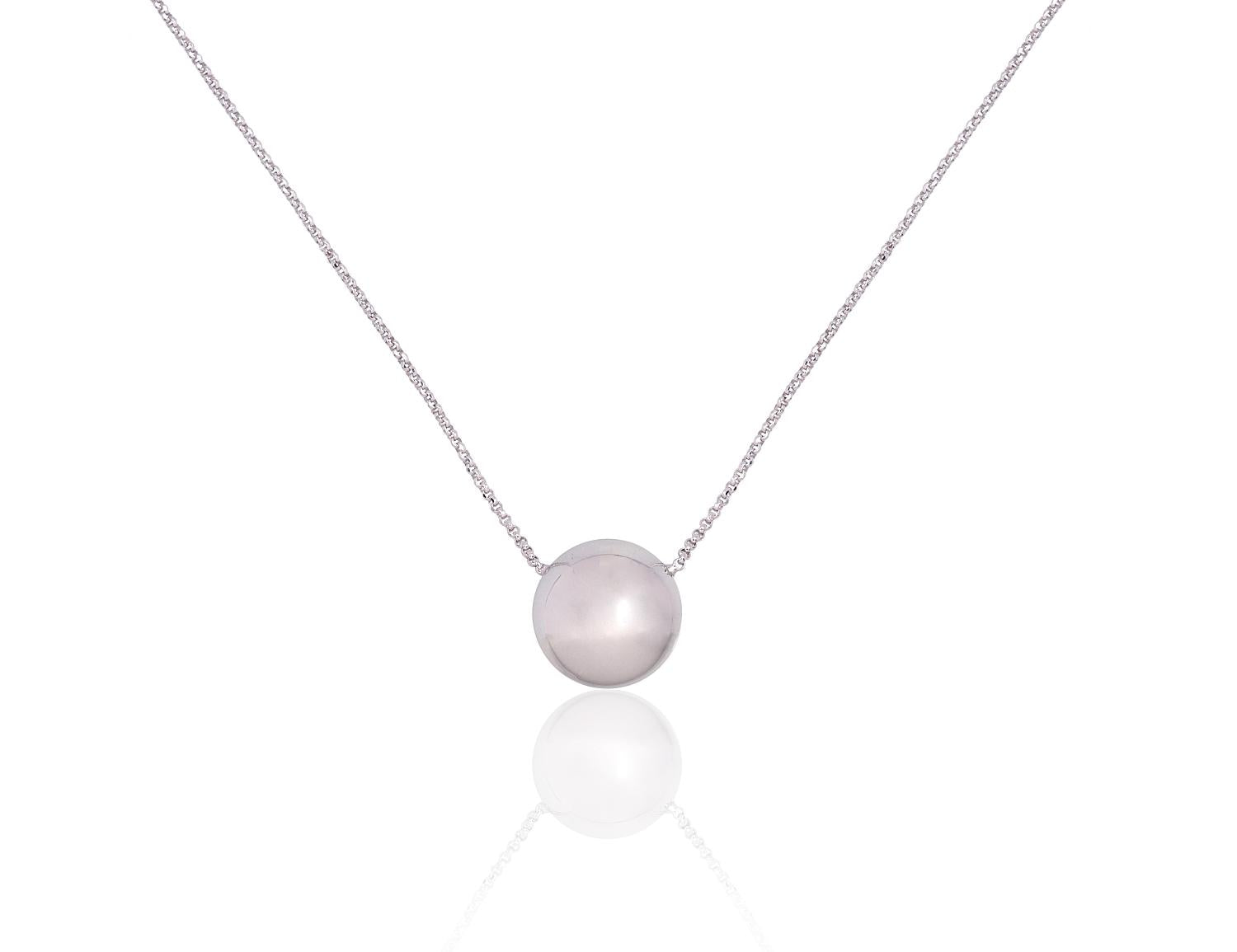 Sudraba kaklarota #2500142(PRh-Gr), Sudrabs 925°, rodijs (pārklājums), garums: 40 cm, 4.2 gr. - Rotaslietas Avenique Design