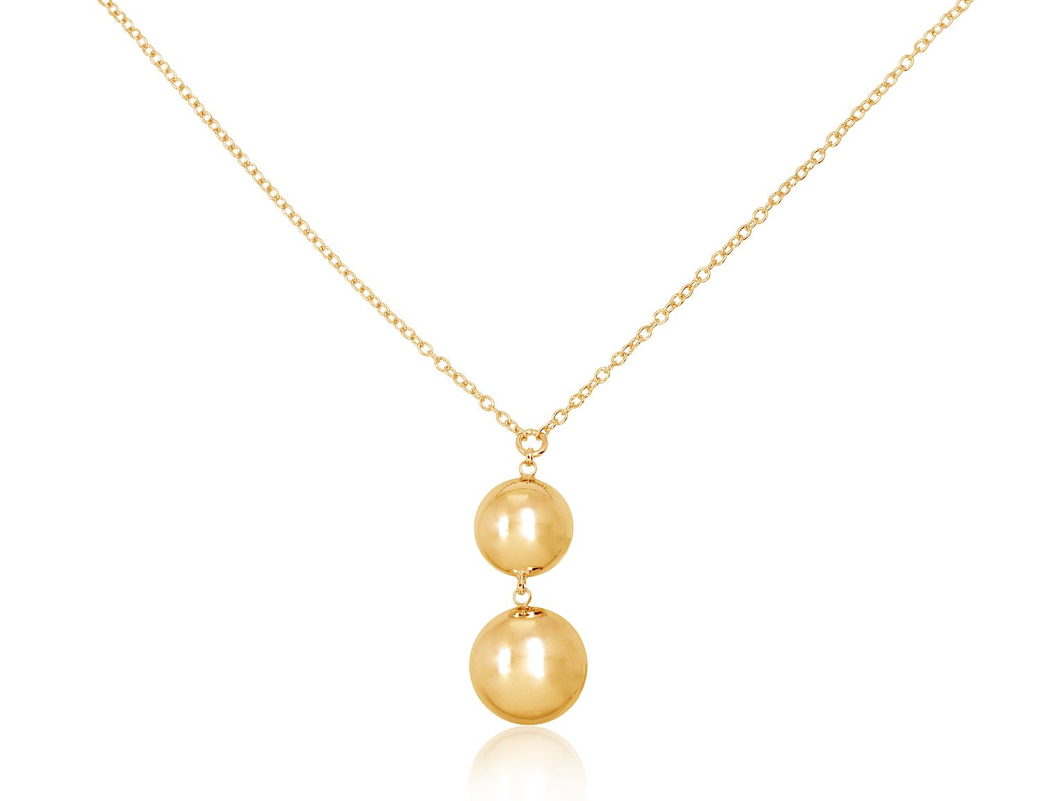 Sudraba kaklarota #2500143(PAu-Y), Sudrabs 925°, dzeltenais zelts (pārklājums), garums: 40 cm, 5.5 gr. - Rotaslietas Avenique Design