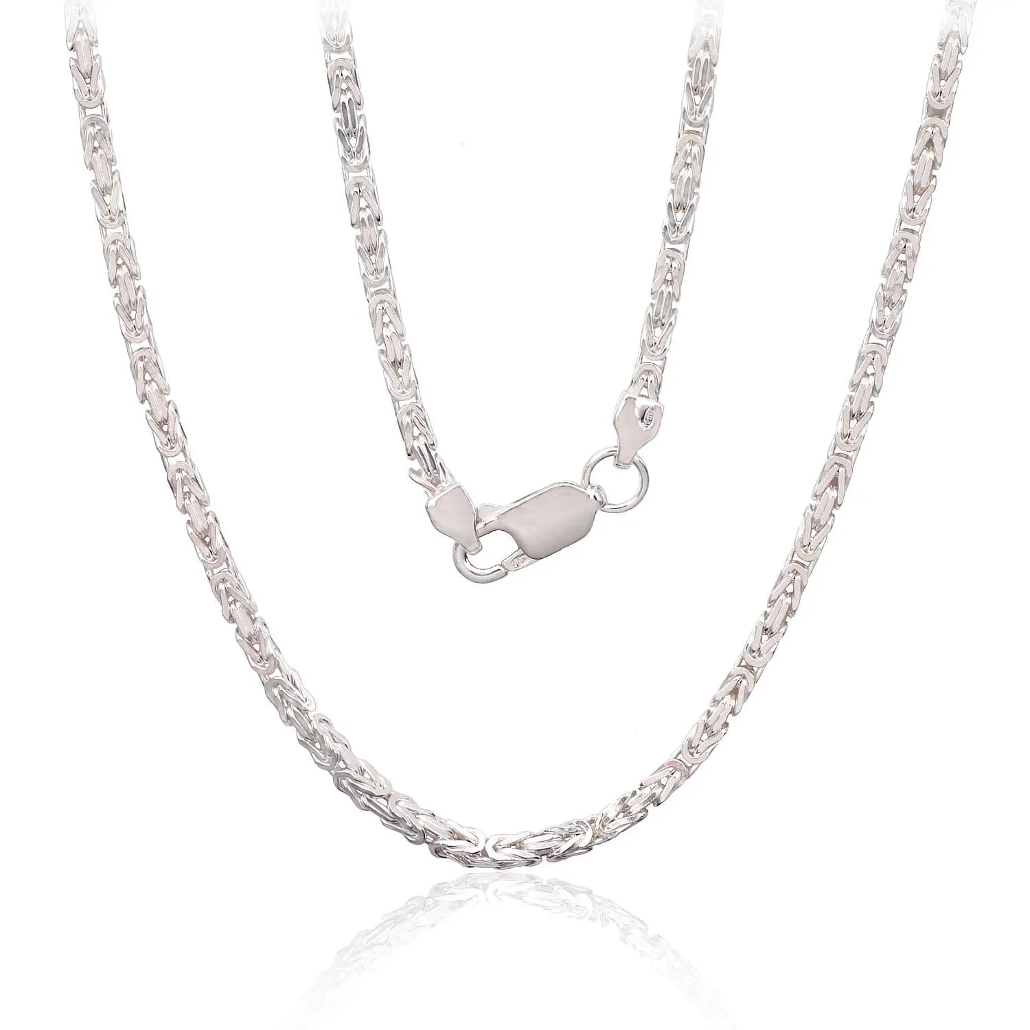 Vīriešu Sudraba ķēde: Byzantine 2.1 mm - Rotaslietas Avenique Design