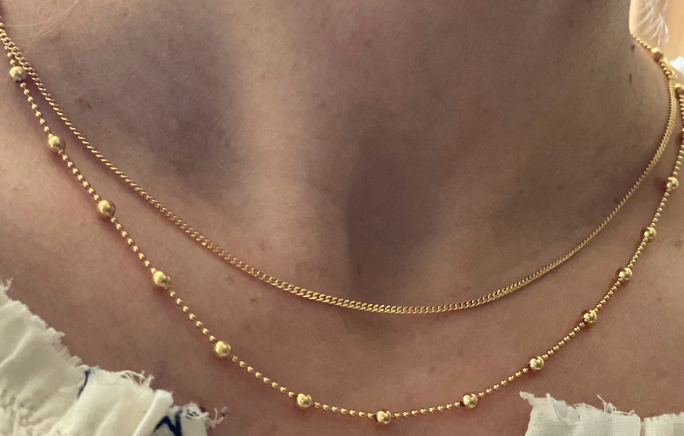 Sudraba ķēdīte 925 prove ↓ 50 cm ⦽1.5 ar zelta pārklājumu