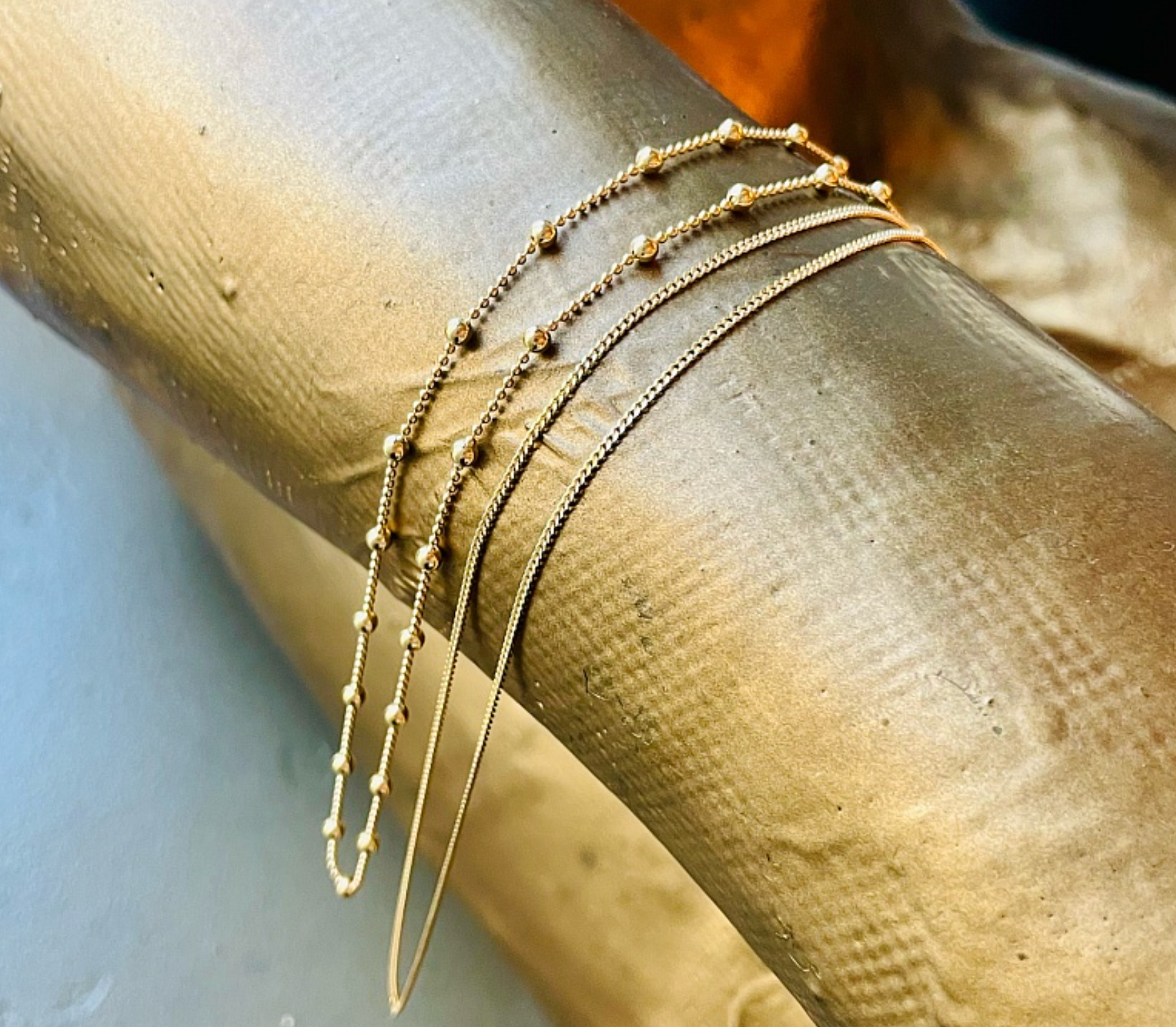 Sudraba Krellītes 925 prove ↓ 45-50 cm ar zelta pārklājumu