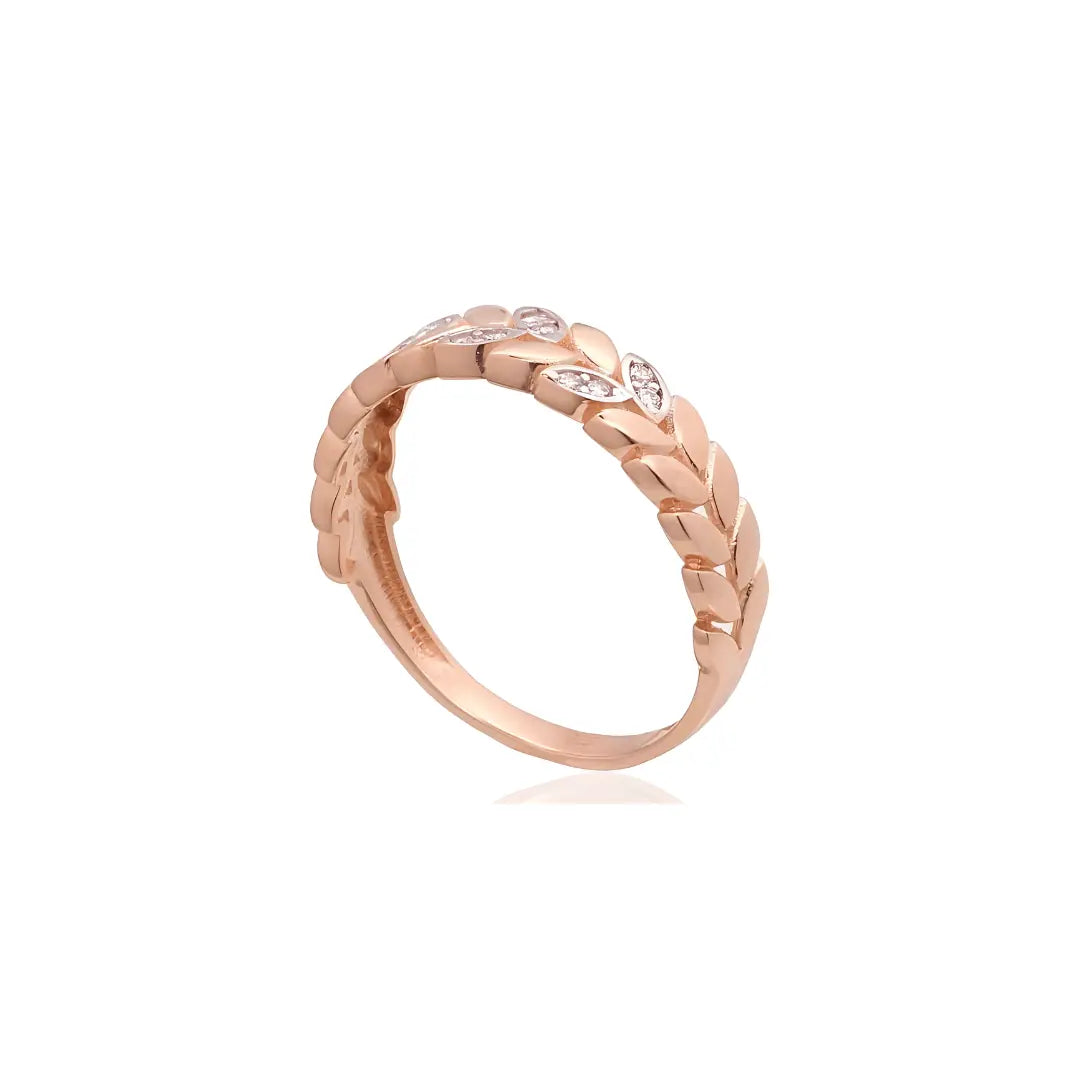 Zelta Gredzens: Sārtais zelts 585 - Rotaslietas Avenique Design