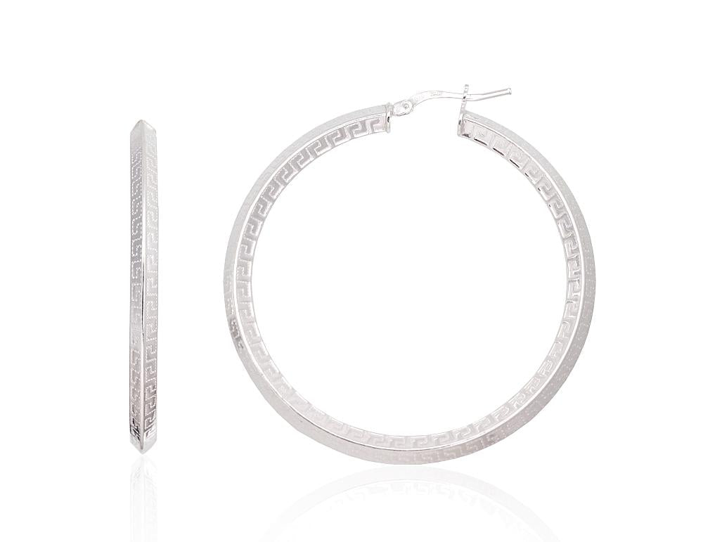 Sudraba auskari-riņķīši #2203729, Sudrabs 925°, 7.4 gr. - Rotaslietas Avenique Design